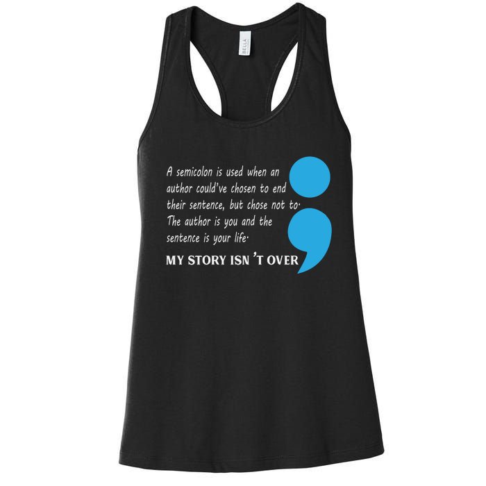 Suicide Prevention And Depression Awareness Women's Racerback Tank