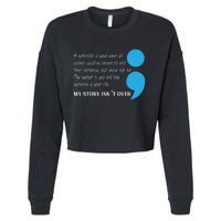 Suicide Prevention And Depression Awareness Cropped Pullover Crew