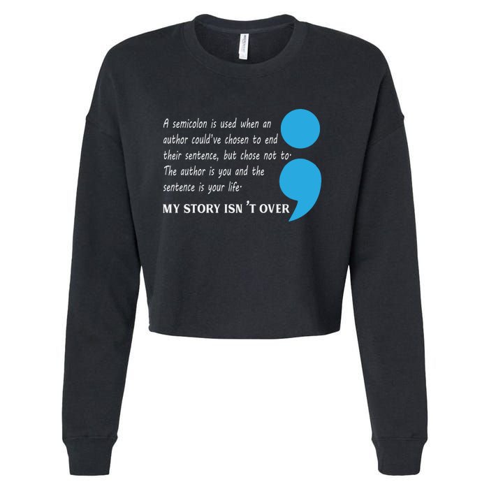 Suicide Prevention And Depression Awareness Cropped Pullover Crew