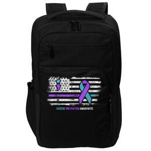 Suicide Prevention American Flag Suicide Awareness Impact Tech Backpack