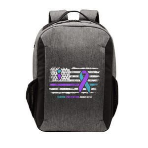 Suicide Prevention American Flag Suicide Awareness Vector Backpack