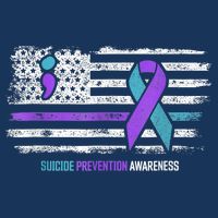 Suicide Prevention American Flag Suicide Awareness Cool Comfort Performance Bucket Hat