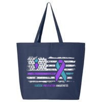 Suicide Prevention American Flag Suicide Awareness 25L Jumbo Tote