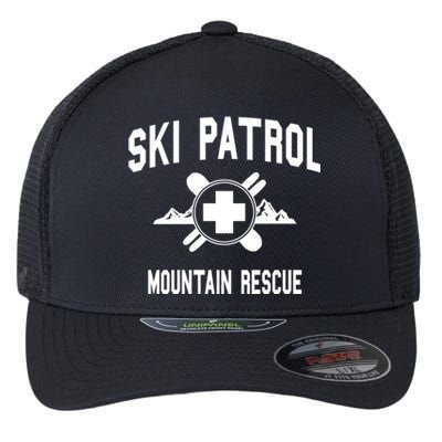 Ski Patrol And Mountain Rescue Gift Flexfit Unipanel Trucker Cap