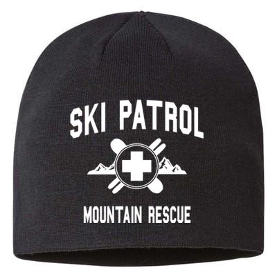 Ski Patrol And Mountain Rescue Gift Sustainable Beanie