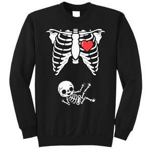 Skeleton Pregnancy Announcement XRay Halloween Costume Sweatshirt