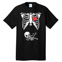 Skeleton Pregnancy Announcement XRay Halloween Costume Tall T-Shirt