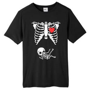 Skeleton Pregnancy Announcement XRay Halloween Costume Tall Fusion ChromaSoft Performance T-Shirt