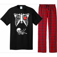 Skeleton Pregnancy Announcement XRay Halloween Costume Pajama Set