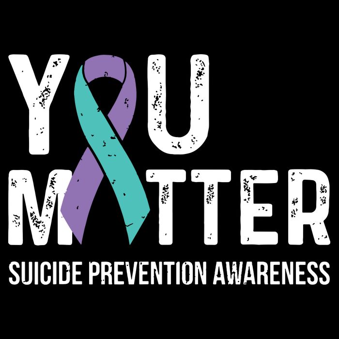 Suicide Prevention Awareness Teal & Purple Ribbon You Matter 16 in Basic Backpack