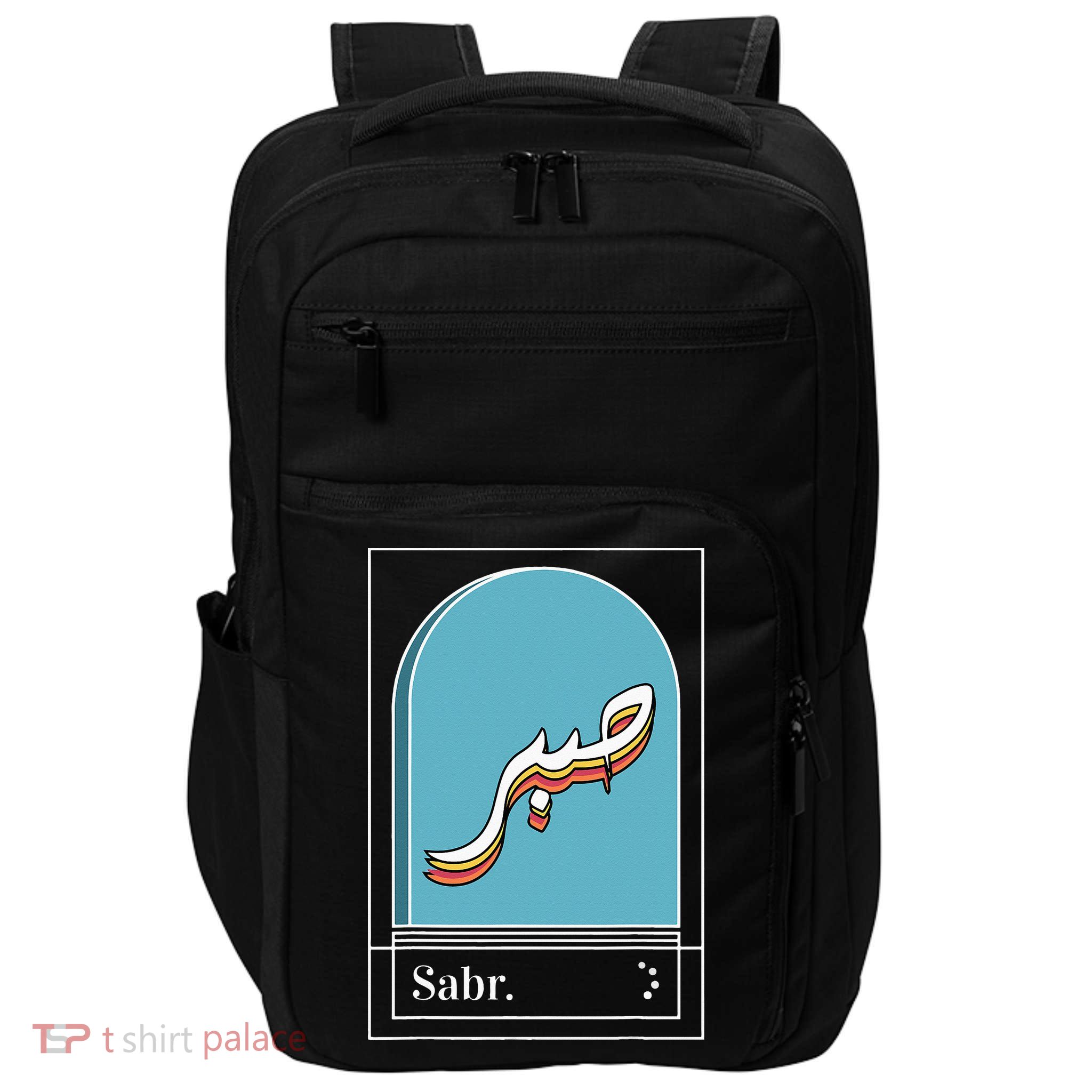 Sabr Patience Arabic calligraphy Impact Tech Backpack