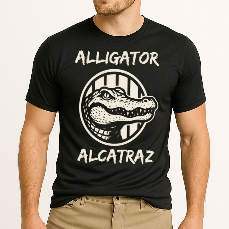 Swamp Prison Alcatraz Alligator Bayou Concept Cooling Performance Crew T-Shirt