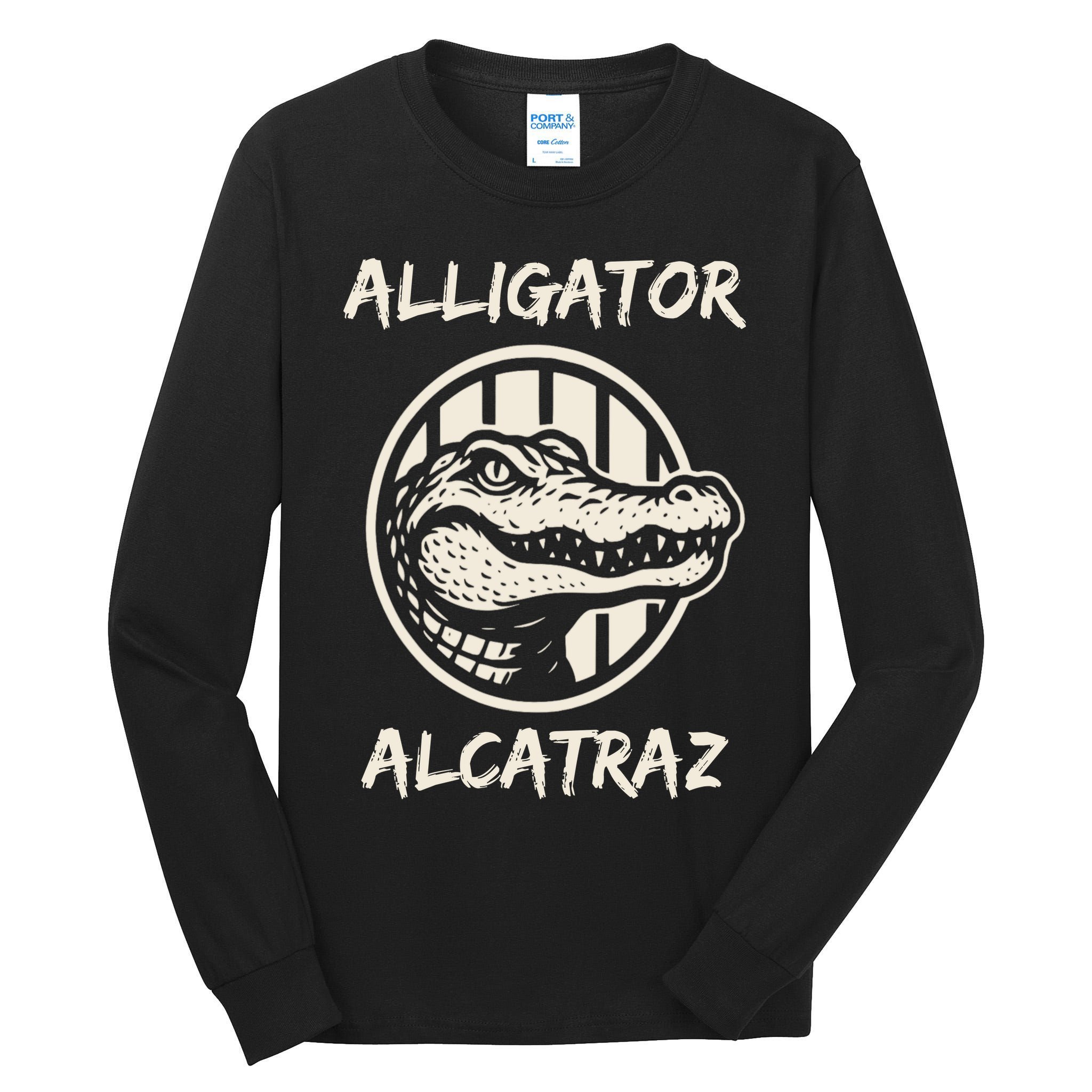 Swamp Prison Alcatraz Alligator Bayou Concept Tall Long Sleeve T-Shirt