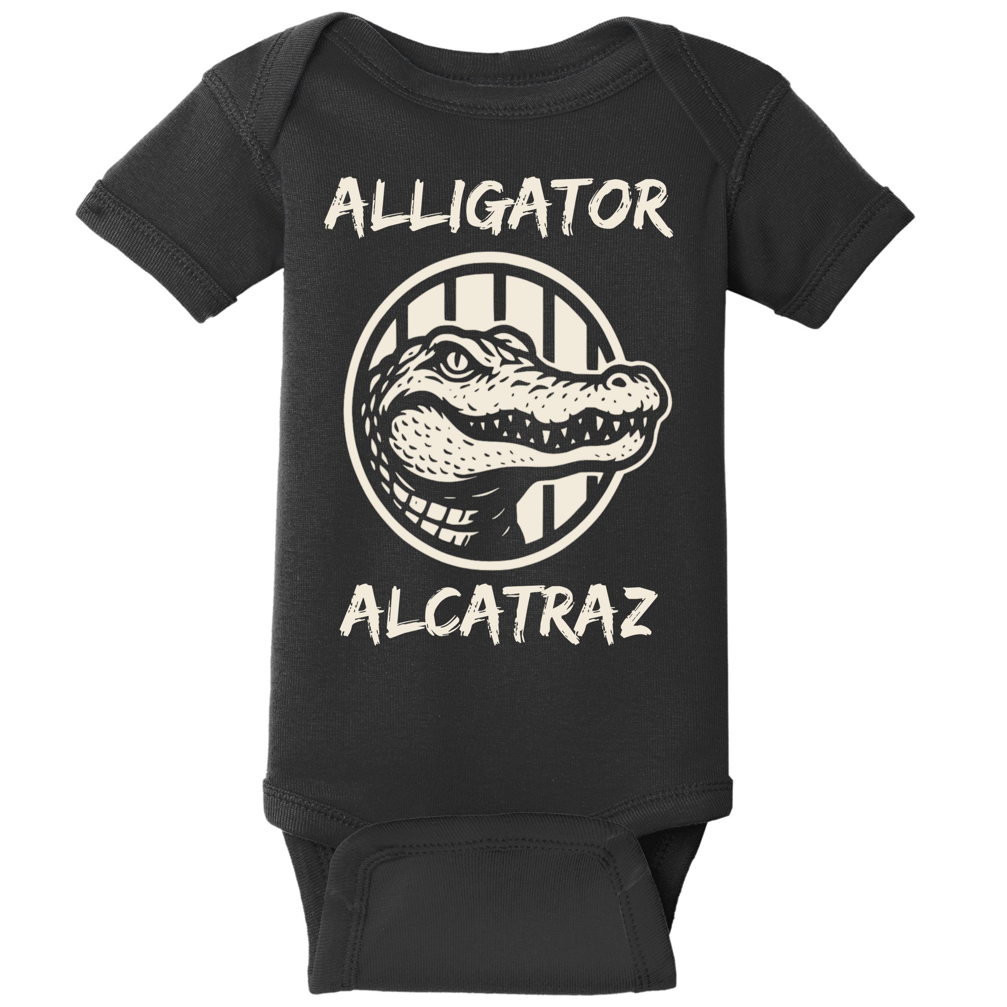 Swamp Prison Alcatraz Alligator Bayou Concept Baby Bodysuit