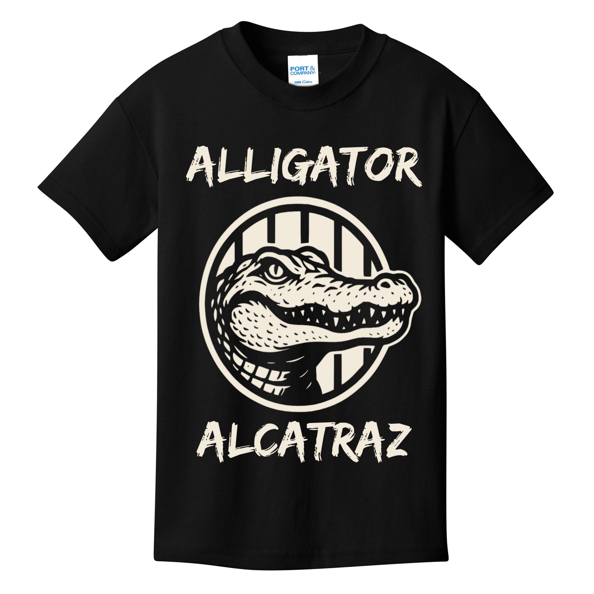 Swamp Prison Alcatraz Alligator Bayou Concept Kids T-Shirt