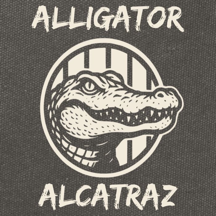 Swamp Prison Alcatraz Alligator Bayou Concept Cotton Canvas Backpack
