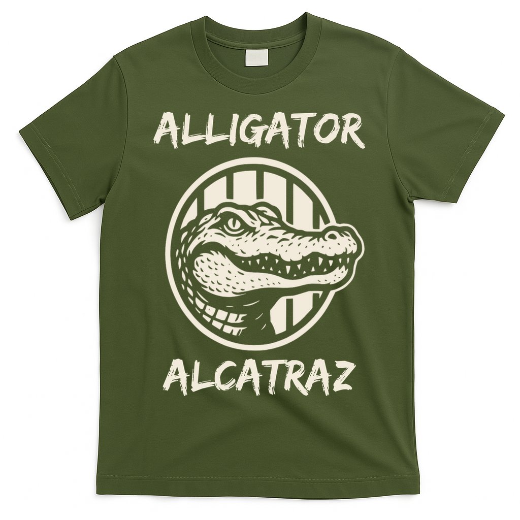 Swamp Prison Alcatraz Alligator Bayou Concept T-Shirt