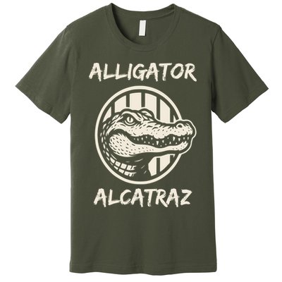 Swamp Prison Alcatraz Alligator Bayou Concept Premium T-Shirt