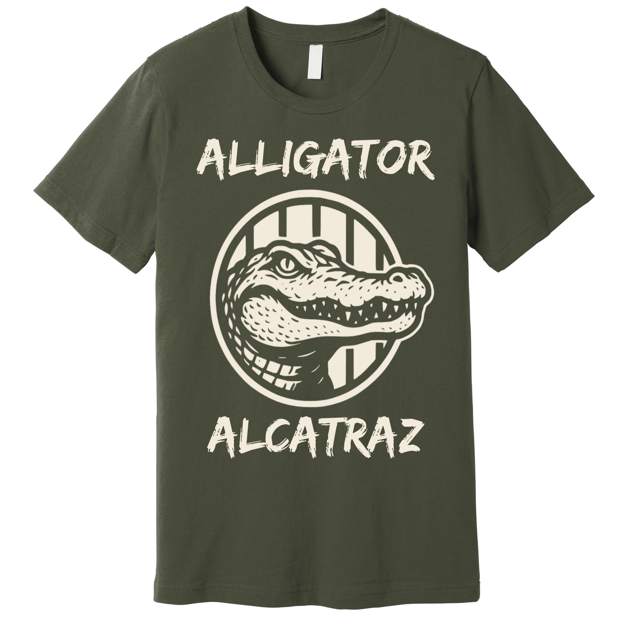 Swamp Prison Alcatraz Alligator Bayou Concept Premium T-Shirt