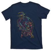 Saxophone Player Abstract Art T-Shirt