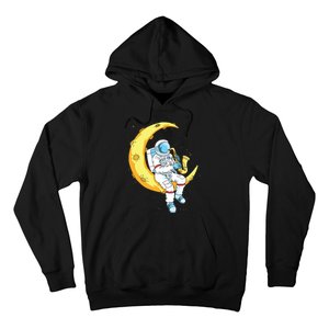 Saxophone Player Astronaut Saxophonist Moon Jazz Musician Hoodie