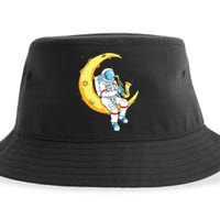 Saxophone Player Astronaut Saxophonist Moon Jazz Musician Sustainable Bucket Hat