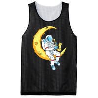 Saxophone Player Astronaut Saxophonist Moon Jazz Musician Mesh Reversible Basketball Jersey Tank