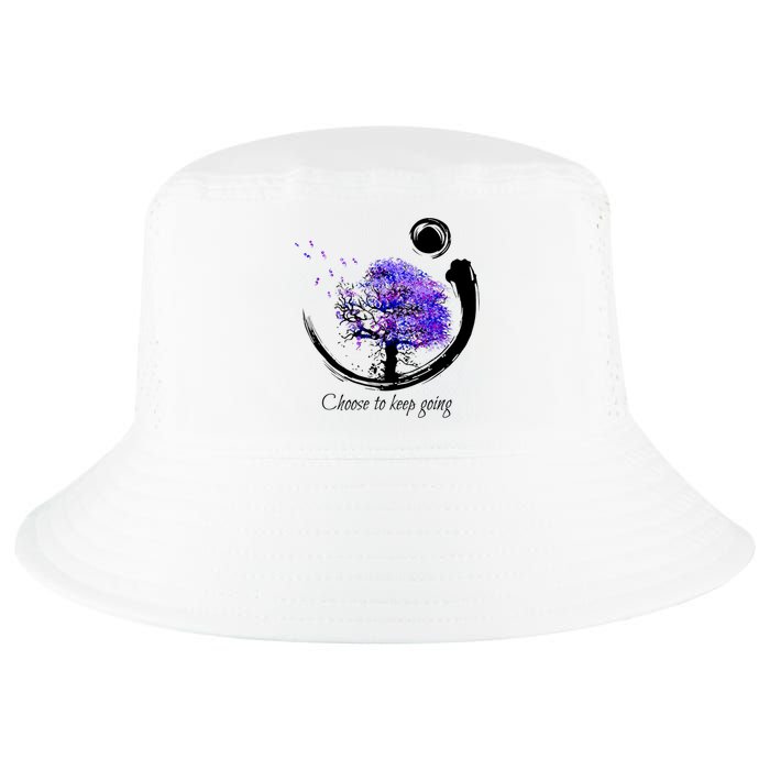 Suicide Prevention Awareness Choose To Keep Going Cool Comfort Performance Bucket Hat
