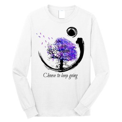 Suicide Prevention Awareness Choose To Keep Going Long Sleeve Shirt