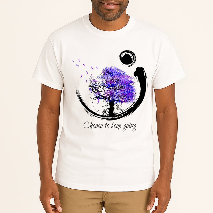 Suicide Prevention Awareness Choose To Keep Going Tall T-Shirt