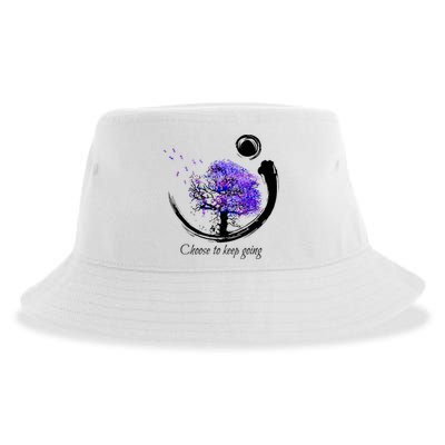 Suicide Prevention Awareness Choose To Keep Going Sustainable Bucket Hat