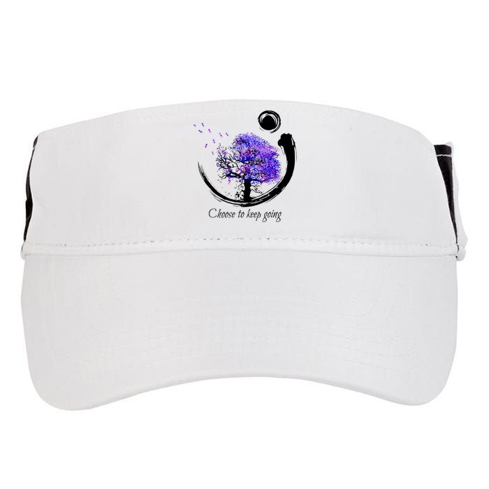 Suicide Prevention Awareness Choose To Keep Going Adult Drive Performance Visor