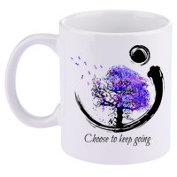 Suicide Prevention Awareness Choose To Keep Going 11oz C Handle Ceramic Mug