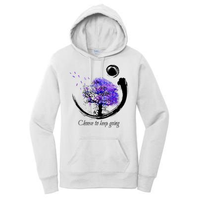 Suicide Prevention Awareness Choose To Keep Going Women's Pullover Hoodie