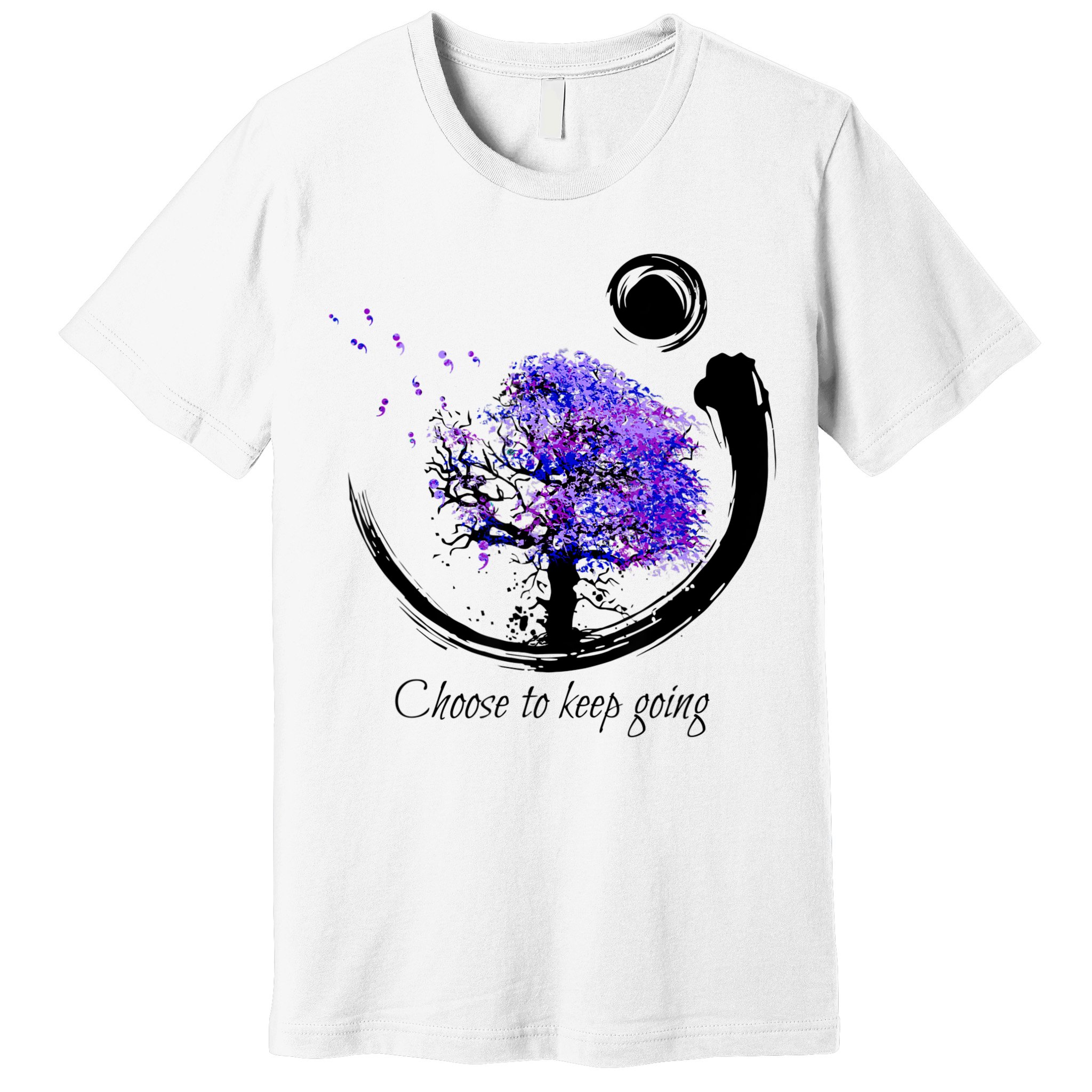 Suicide Prevention Awareness Choose To Keep Going Premium T-Shirt