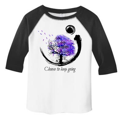 Suicide Prevention Awareness Choose To Keep Going Toddler Fine Jersey T-Shirt