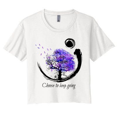 Suicide Prevention Awareness Choose To Keep Going Crop Top