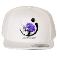 Suicide Prevention Awareness Choose To Keep Going Wool Snapback Cap