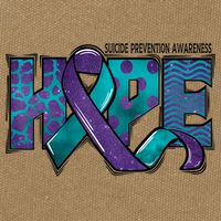 Suicide Prevention Awareness Warrior Hope Ribbon You Matter Cotton Canvas Backpack