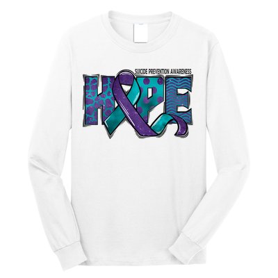 Suicide Prevention Awareness Warrior Hope Ribbon You Matter Long Sleeve Shirt
