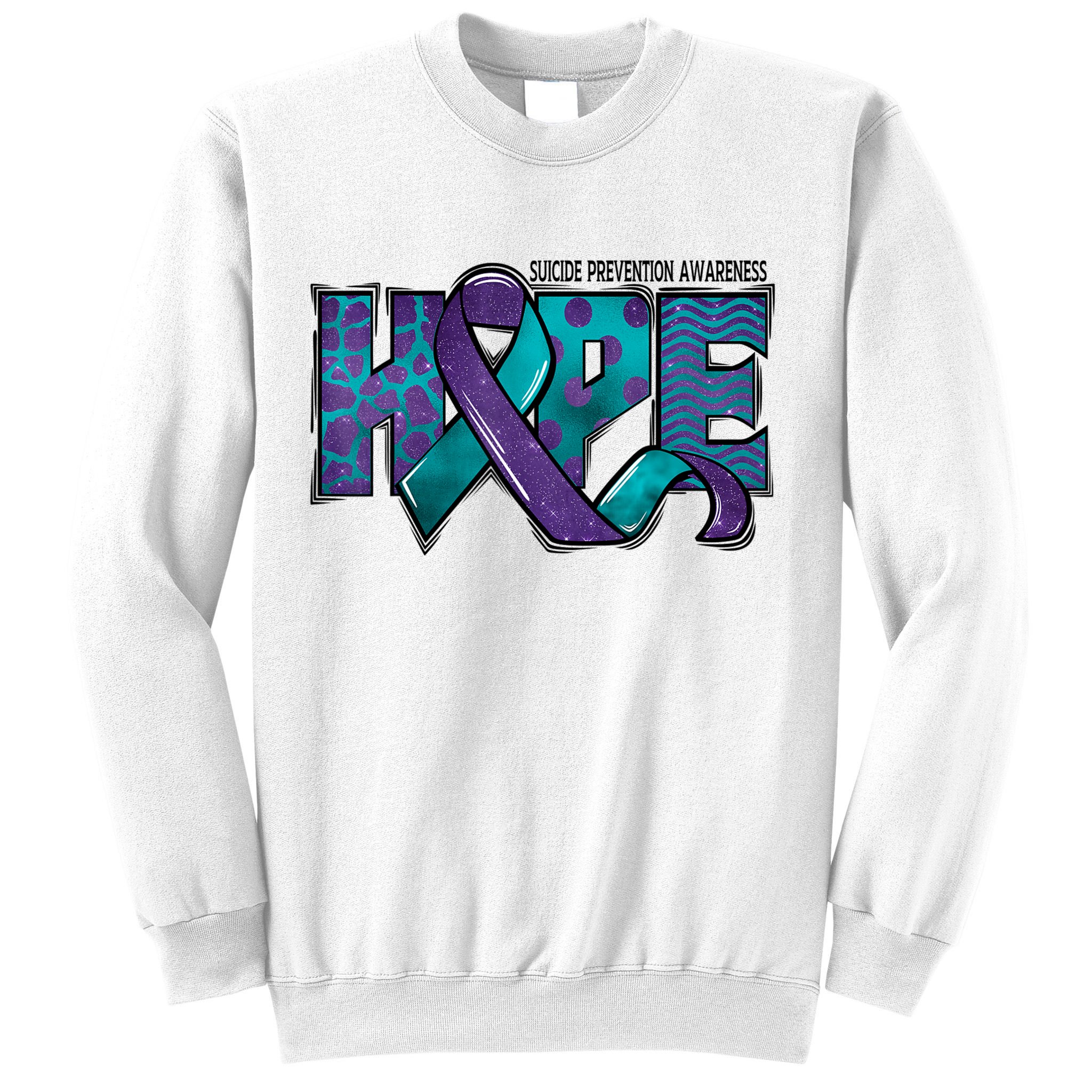 Suicide Prevention Awareness Warrior Hope Ribbon You Matter Sweatshirt