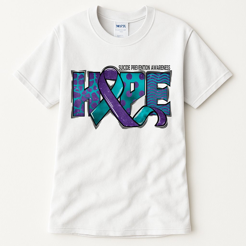 Suicide Prevention Awareness Warrior Hope Ribbon You Matter Tall T-Shirt