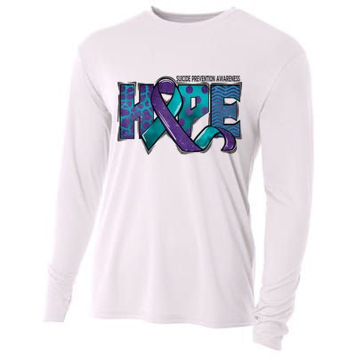 Suicide Prevention Awareness Warrior Hope Ribbon You Matter Cooling Performance Long Sleeve Crew