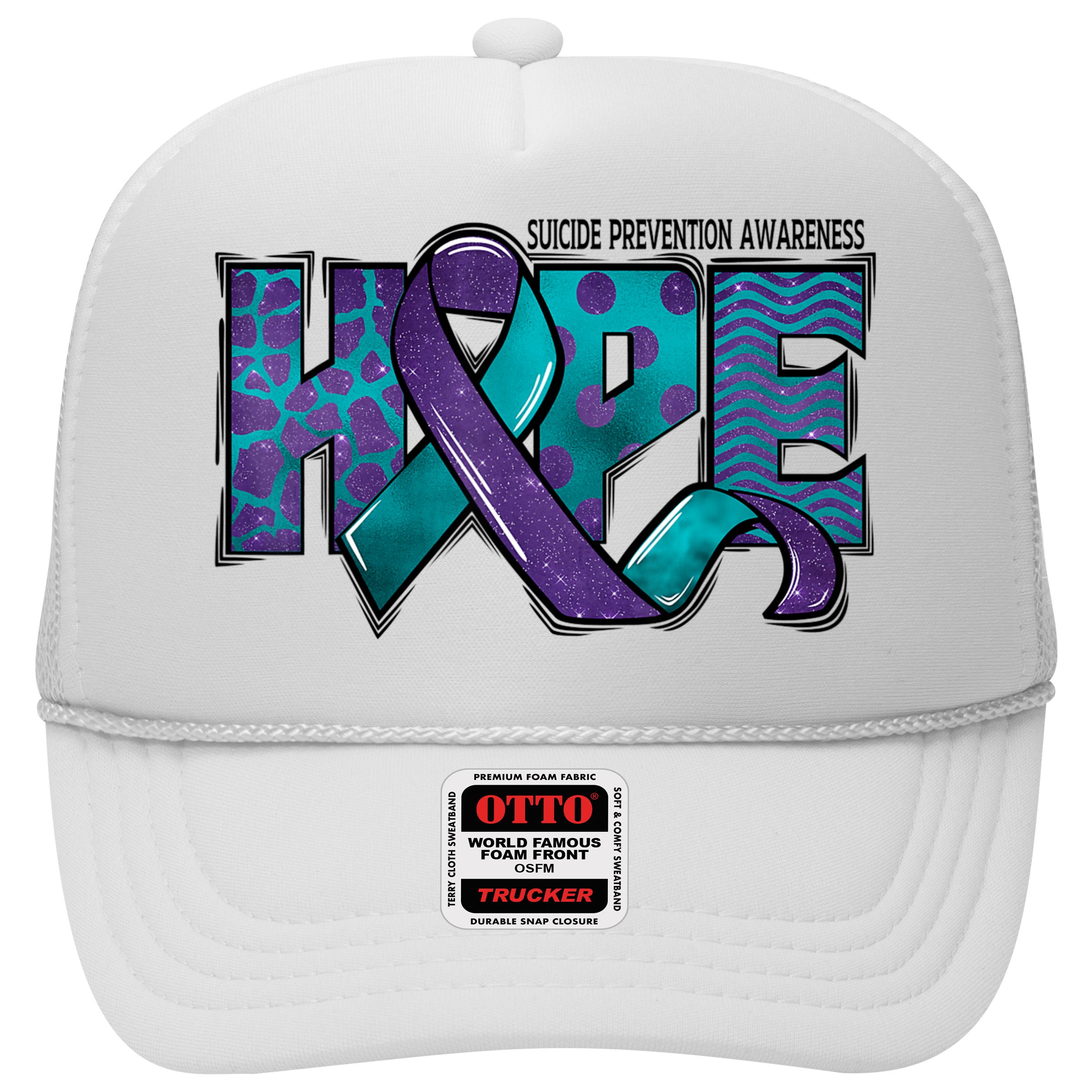 Suicide Prevention Awareness Warrior Hope Ribbon You Matter Hat