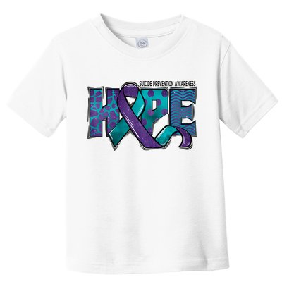 Suicide Prevention Awareness Warrior Hope Ribbon You Matter Toddler T-Shirt