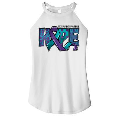 Suicide Prevention Awareness Warrior Hope Ribbon You Matter Women's Perfect Tri Rocker Tank