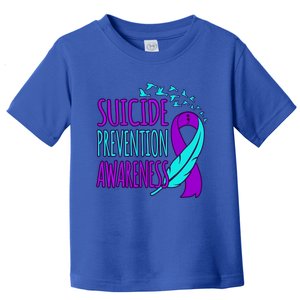 Suicide Prevention Awareness Happy Ribbon Support Graphic Funny Gift Toddler T-Shirt