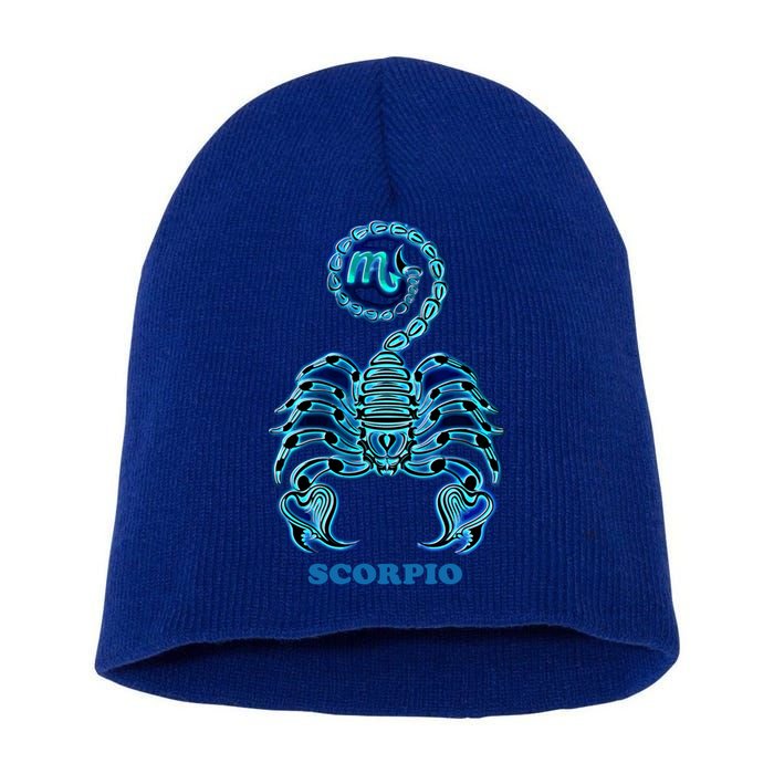 Scorpio Personality Astrology Zodiac Sign Horoscope Design Funny Gift Short Acrylic Beanie