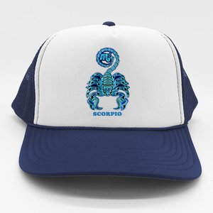 Scorpio Personality Astrology Zodiac Sign Horoscope Design Funny Gift Trucker Hat