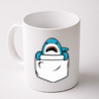 Shark Pocket Animal Pets Funny Shark Gift Men Women Coffee Mug